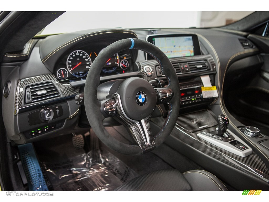 Black Interior 2016 BMW M6 Coupe Photo #110372456