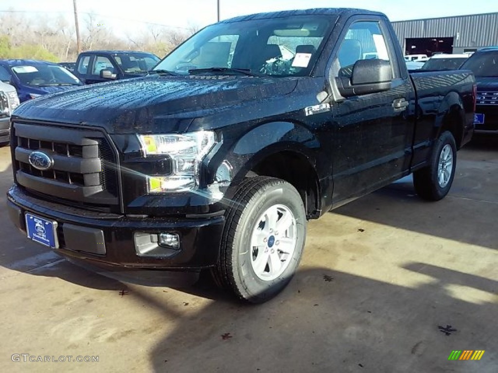 2016 F150 XL Regular Cab - Shadow Black / Medium Earth Gray photo #6