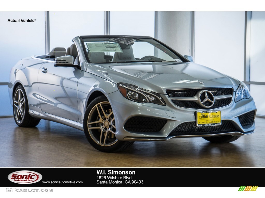 2016 E 400 Cabriolet - Diamond Silver Metallic / Crystal Grey/Black photo #1