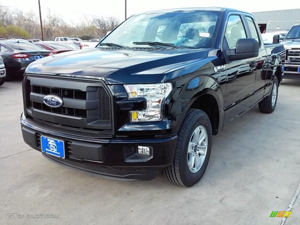 2016 F150 XL SuperCab - Shadow Black / Medium Earth Gray photo #6