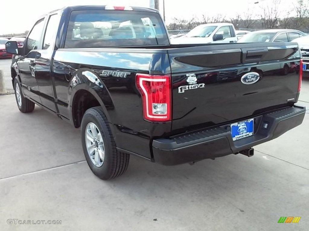 2016 F150 XL SuperCab - Shadow Black / Medium Earth Gray photo #9