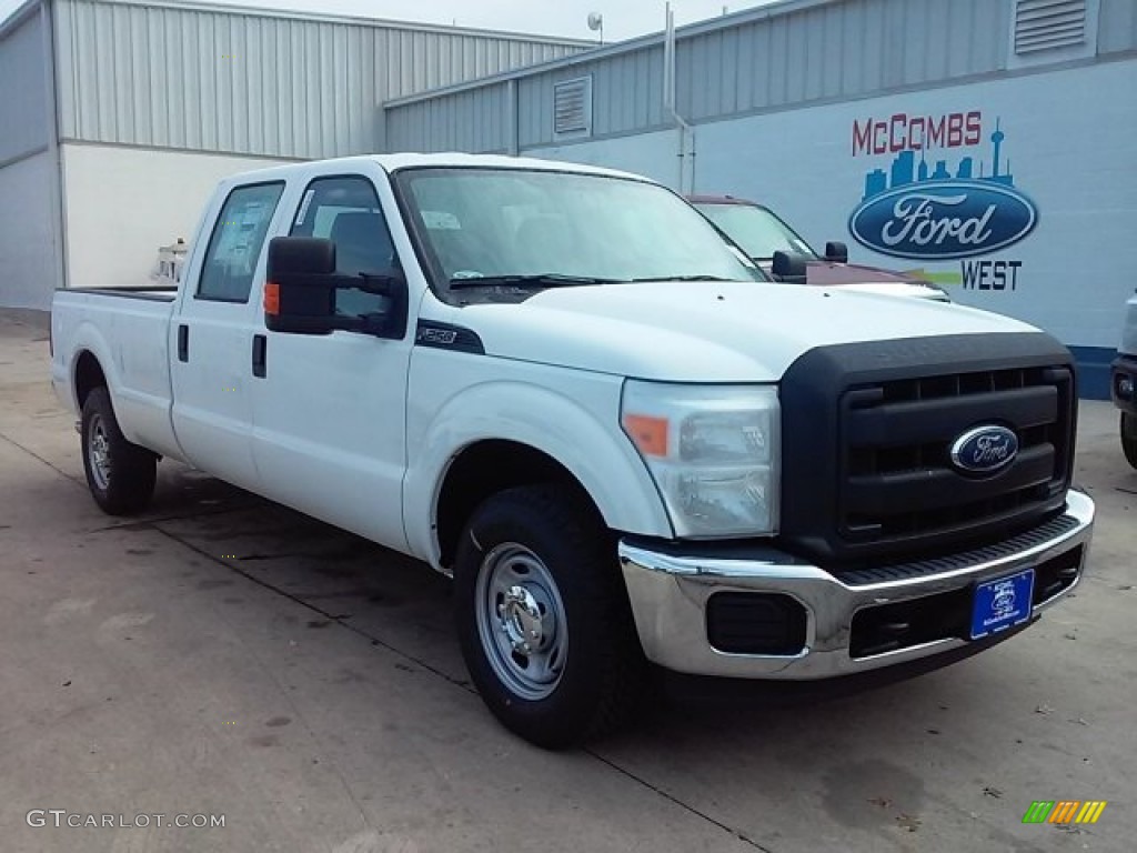 2016 F250 Super Duty XL Crew Cab - Oxford White / Steel photo #1