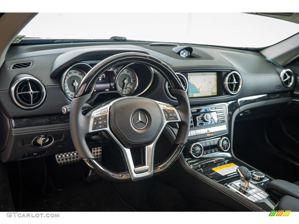 2016 Mercedes-Benz SL 400 Roadster Black Dashboard Photo #110374856