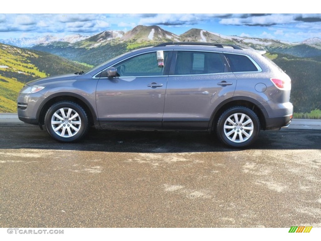 2007 CX-9 Touring AWD - Galaxy Gray Mica / Black photo #6