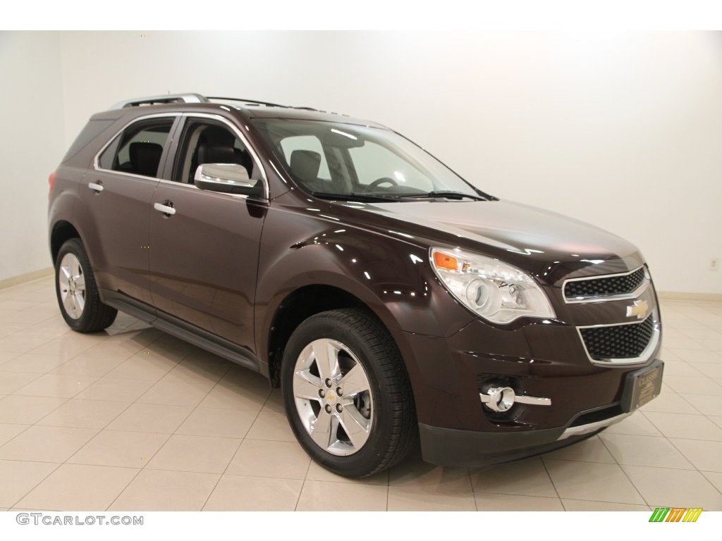 2011 Equinox LTZ - Espresso Brown Metallic / Brownstone/Jet Black photo #1