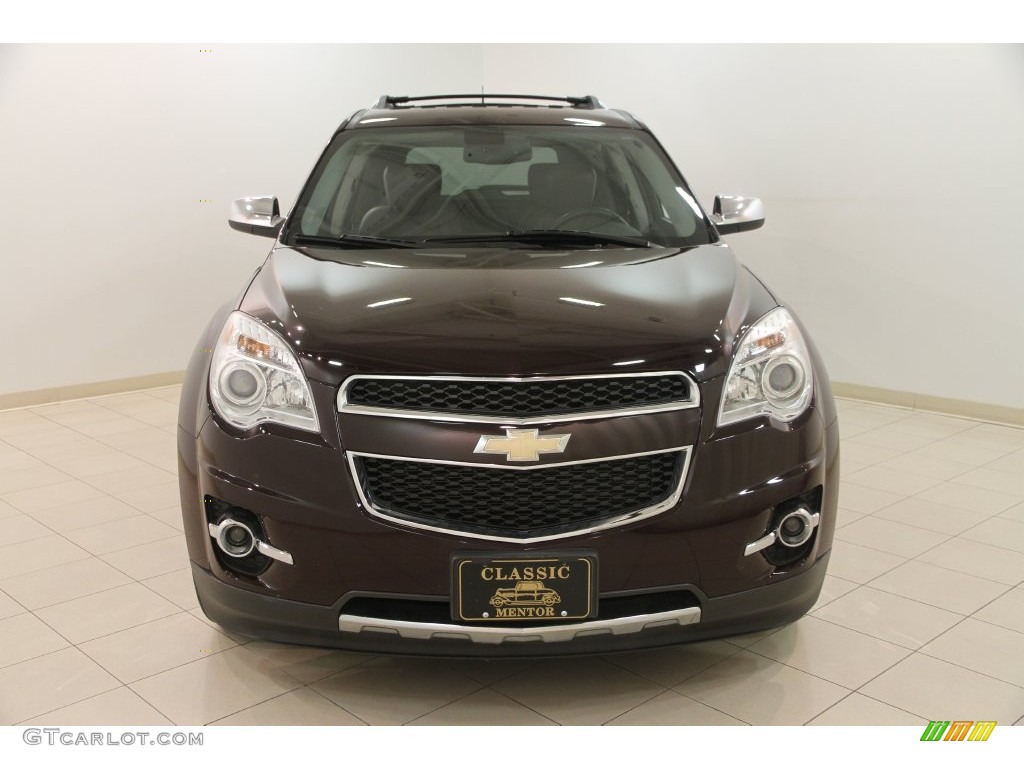 2011 Equinox LTZ - Espresso Brown Metallic / Brownstone/Jet Black photo #2