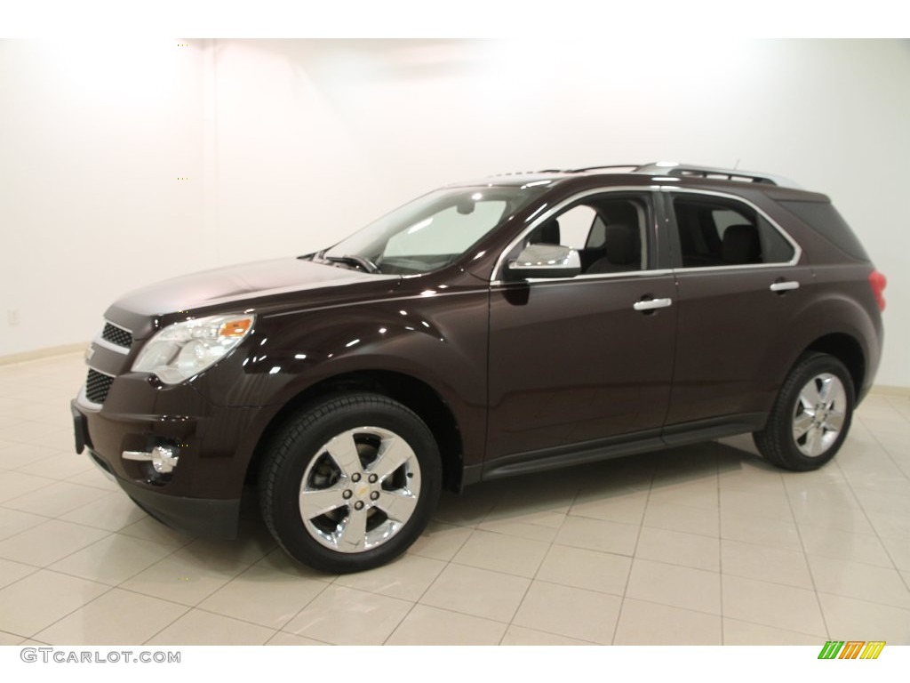 2011 Equinox LTZ - Espresso Brown Metallic / Brownstone/Jet Black photo #3