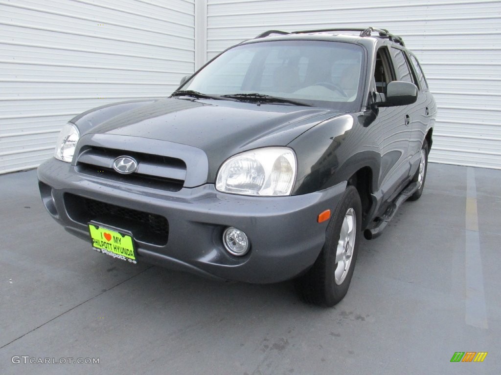 2006 Santa Fe GLS - Dark Emerald Green / Beige photo #4