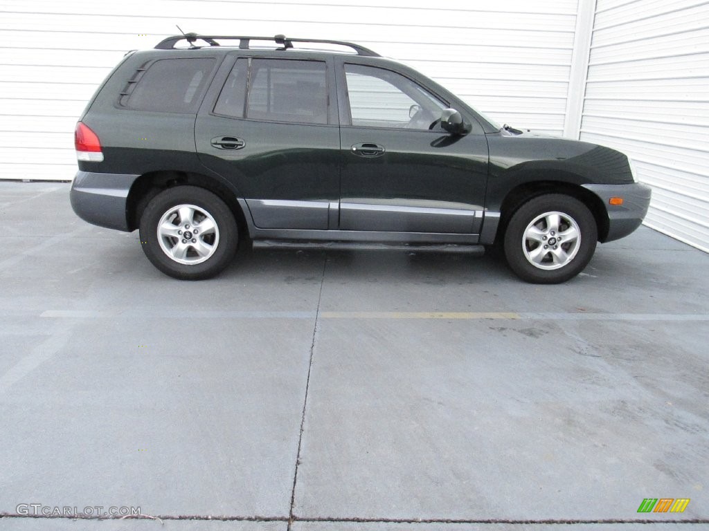 2006 Santa Fe GLS - Dark Emerald Green / Beige photo #8
