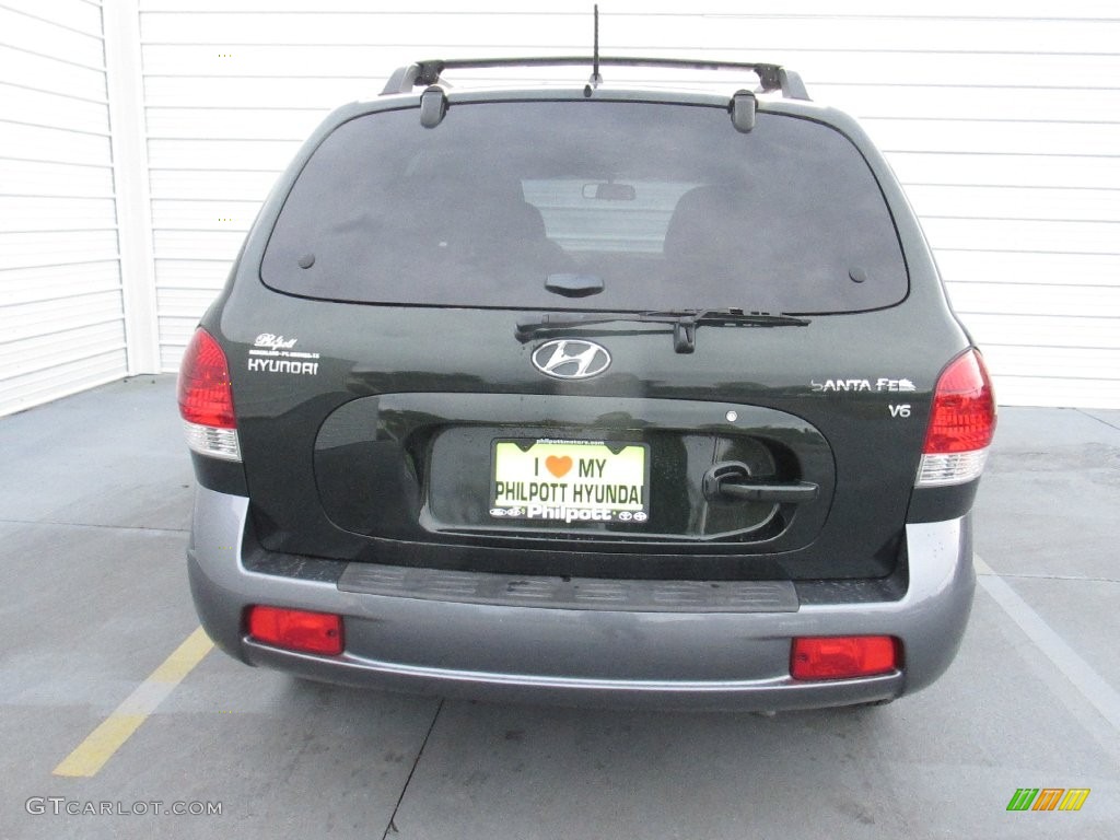 2006 Santa Fe GLS - Dark Emerald Green / Beige photo #10