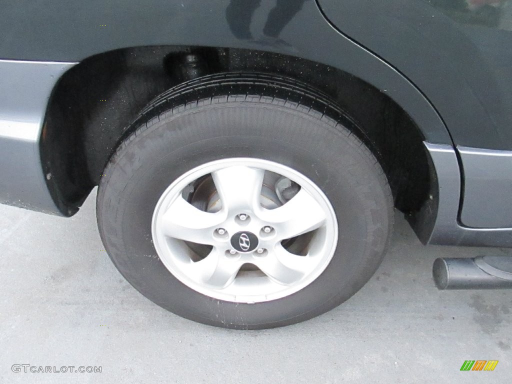 2006 Santa Fe GLS - Dark Emerald Green / Beige photo #15