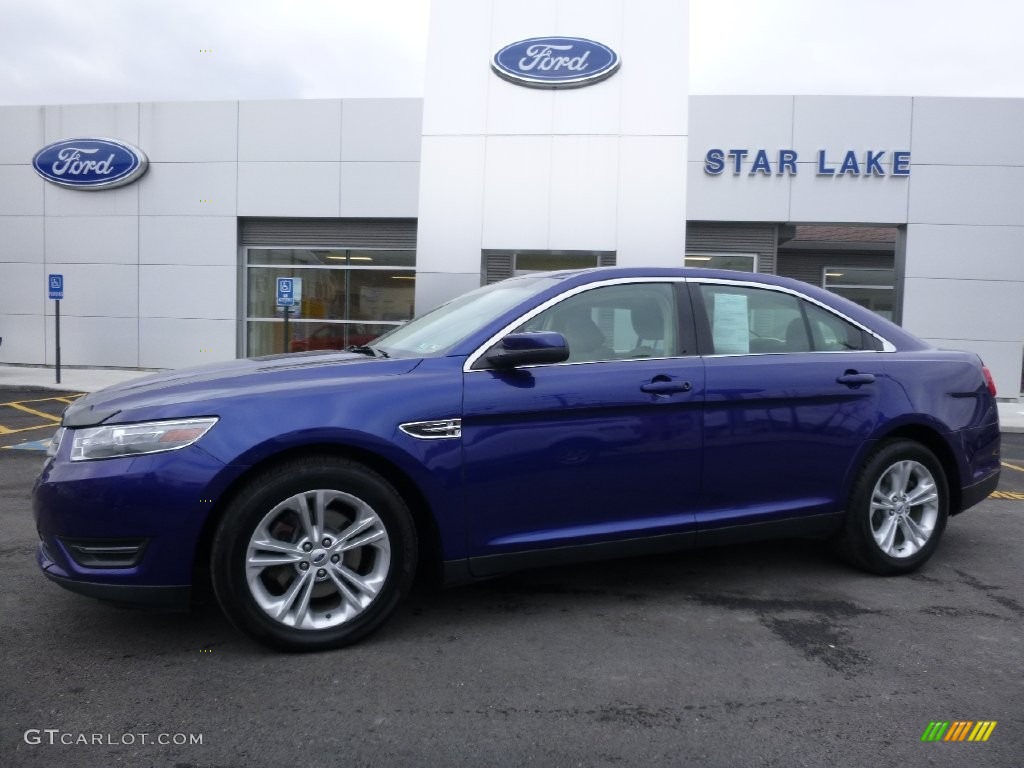 2013 Taurus SEL - Deep Impact Blue Metallic / Charcoal Black photo #1