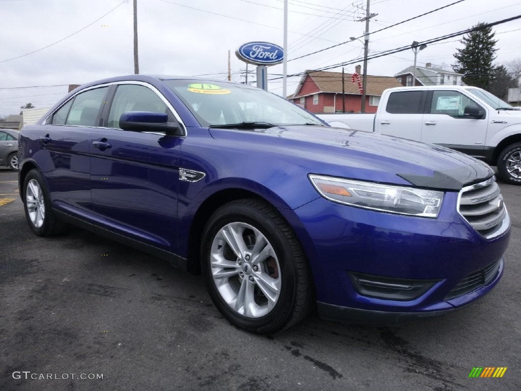 2013 Taurus SEL - Deep Impact Blue Metallic / Charcoal Black photo #3