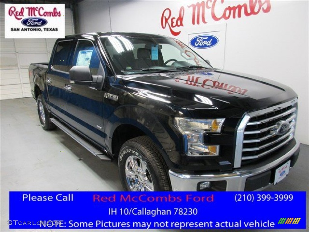 2016 F150 XLT SuperCrew 4x4 - Shadow Black / Medium Earth Gray photo #1
