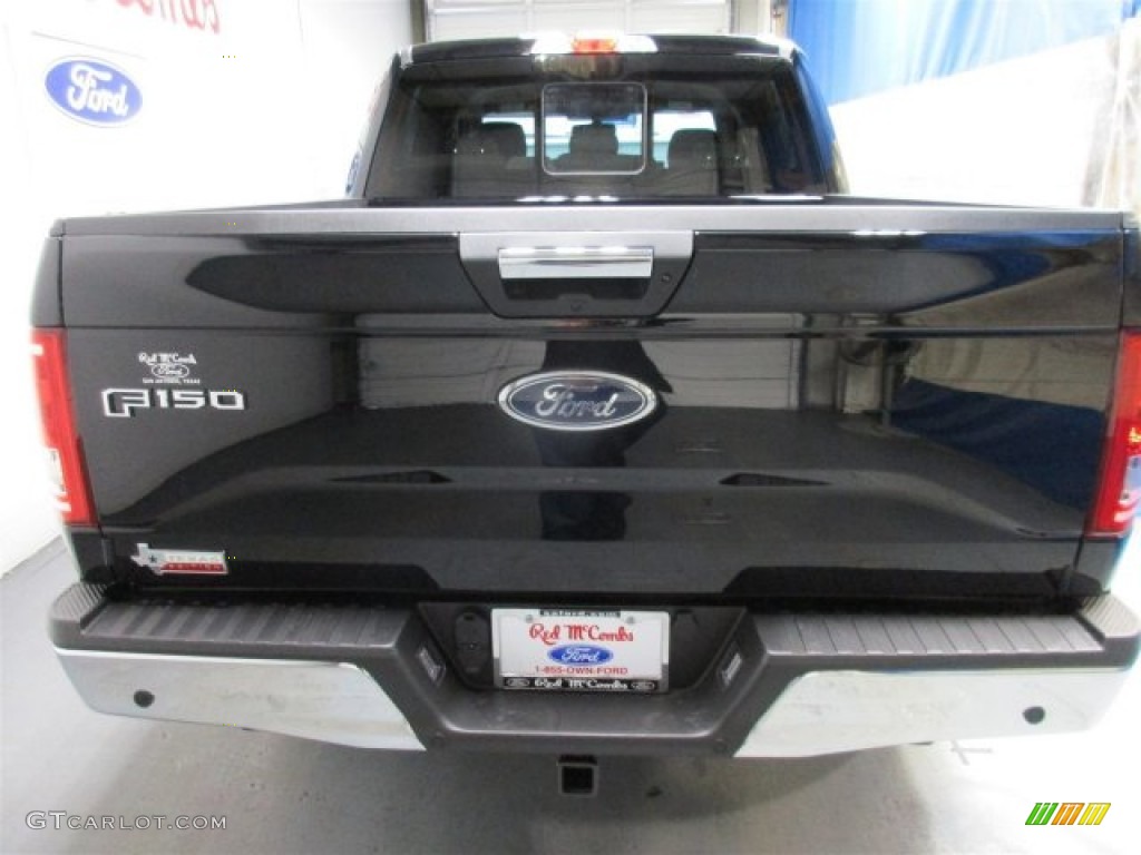 2016 F150 XLT SuperCrew 4x4 - Shadow Black / Medium Earth Gray photo #7