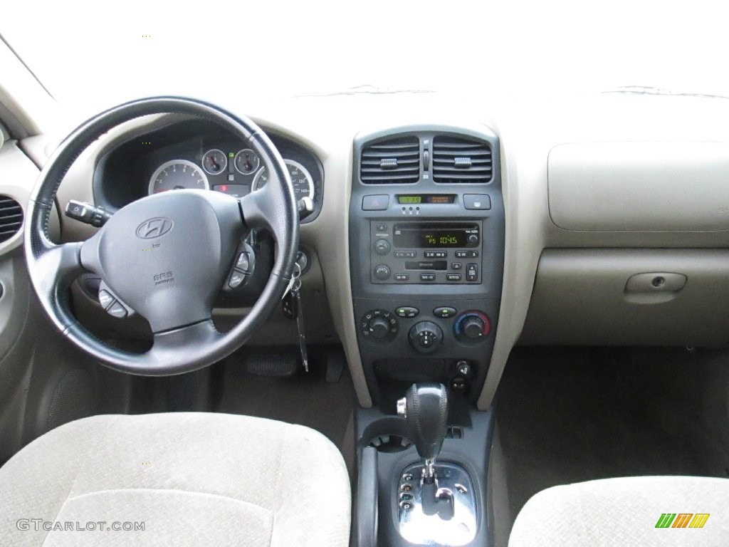 2006 Santa Fe GLS - Dark Emerald Green / Beige photo #34
