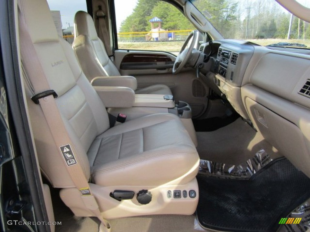 2004 F350 Super Duty Lariat Crew Cab 4x4 Dually - Dark Green Satin / Medium Parchment photo #20