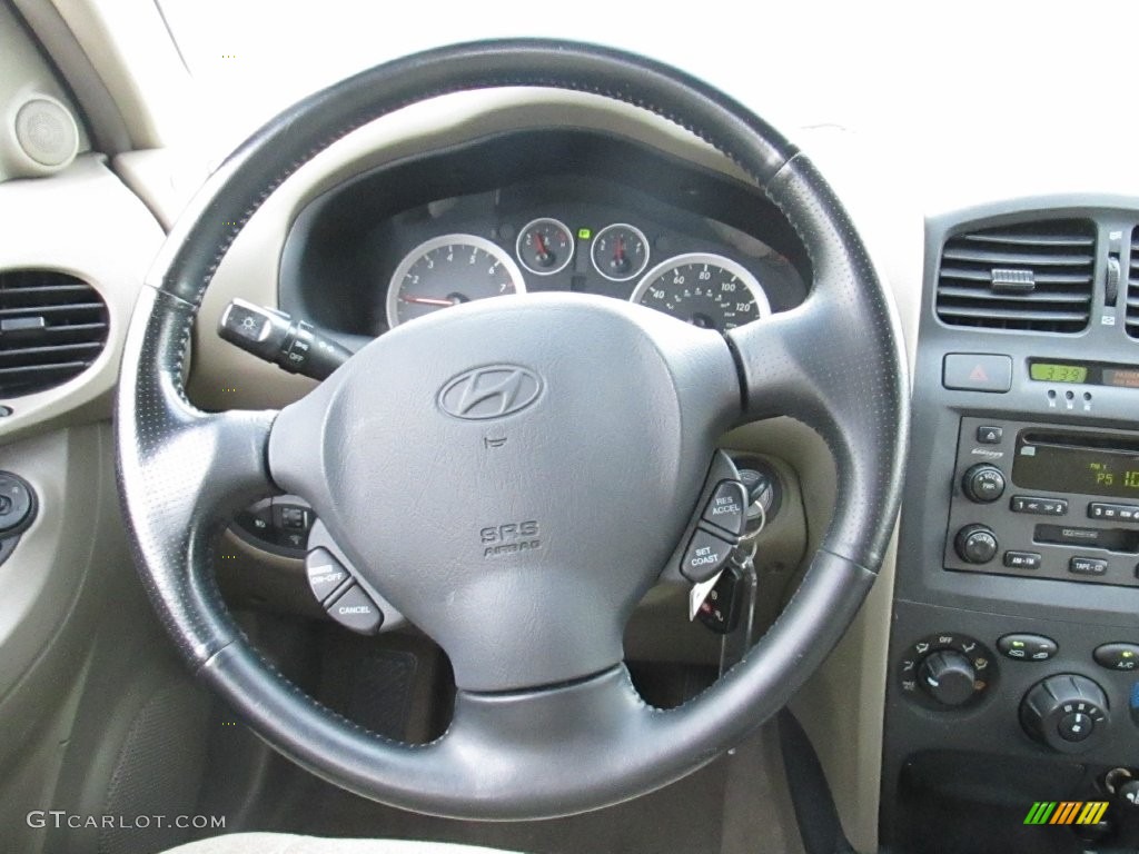 2006 Santa Fe GLS - Dark Emerald Green / Beige photo #38