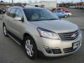 2013 Champagne Silver Metallic Chevrolet Traverse LTZ AWD  photo #1