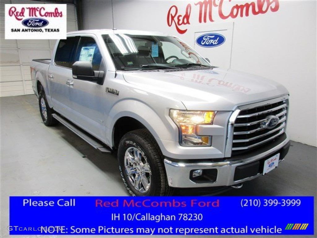 2016 F150 XLT SuperCrew 4x4 - Ingot Silver / Medium Earth Gray photo #1