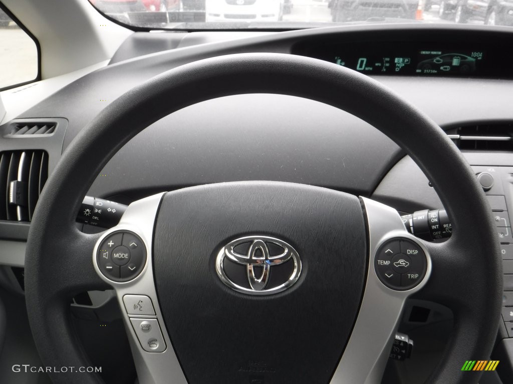 2012 Prius 3rd Gen Two Hybrid - Classic Silver Metallic / Misty Gray photo #14