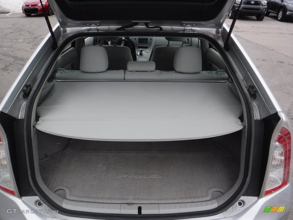 2012 Prius 3rd Gen Two Hybrid - Classic Silver Metallic / Misty Gray photo #17