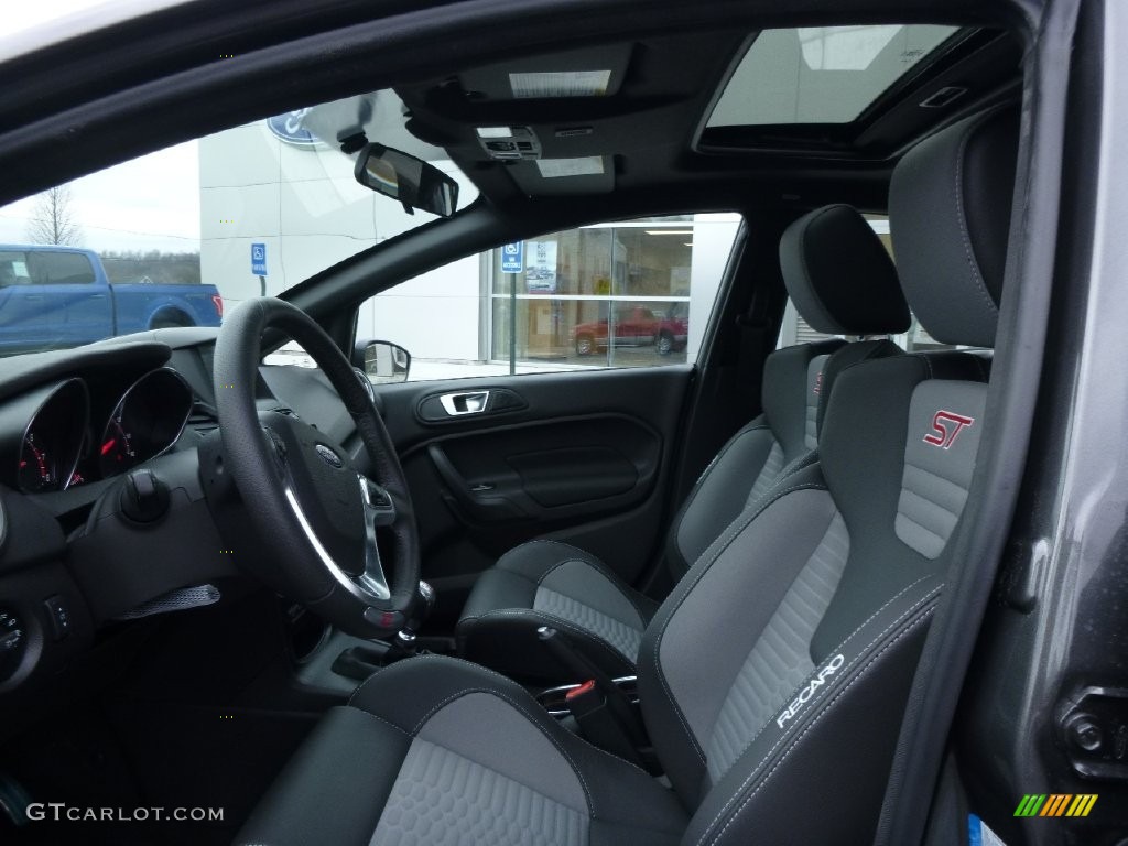 ST Recaro Smoke Storm Interior 2016 Ford Fiesta ST Hatchback Photo #110379973