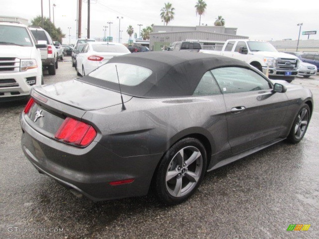 2015 Mustang V6 Convertible - Magnetic Metallic / Ebony photo #6