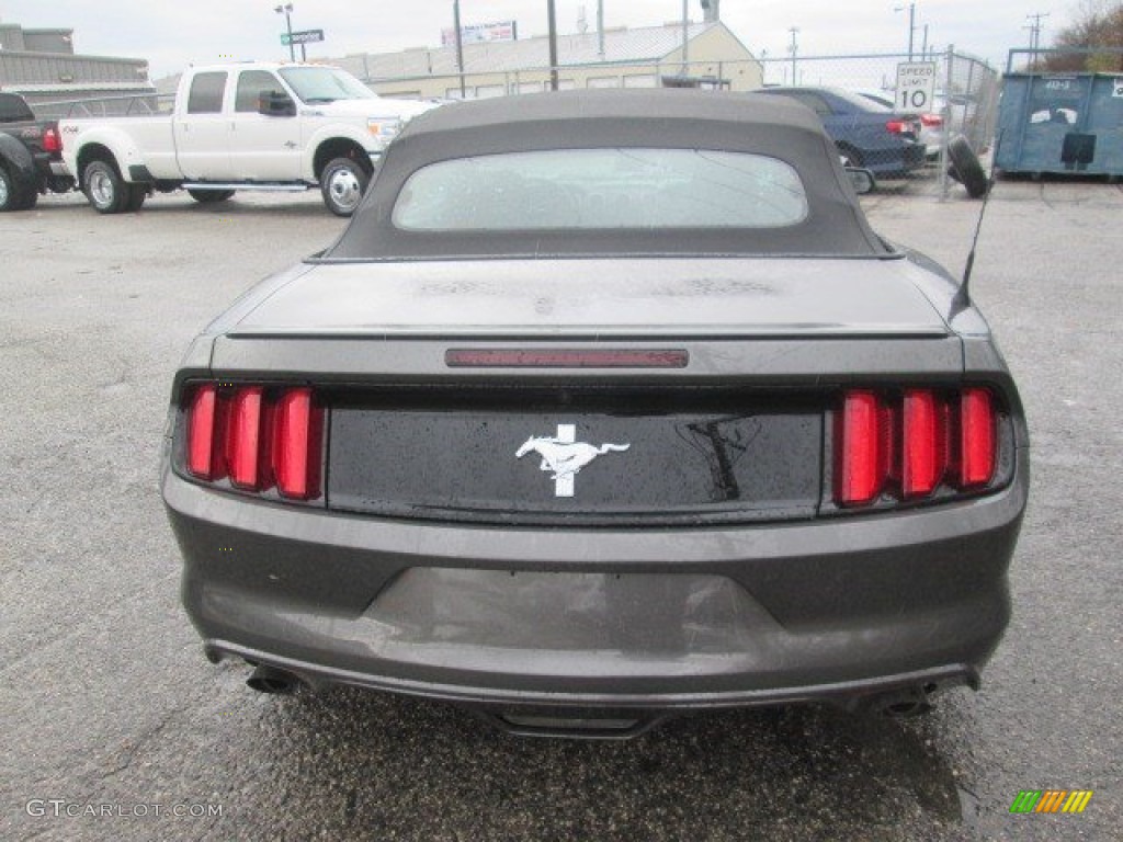 2015 Mustang V6 Convertible - Magnetic Metallic / Ebony photo #8