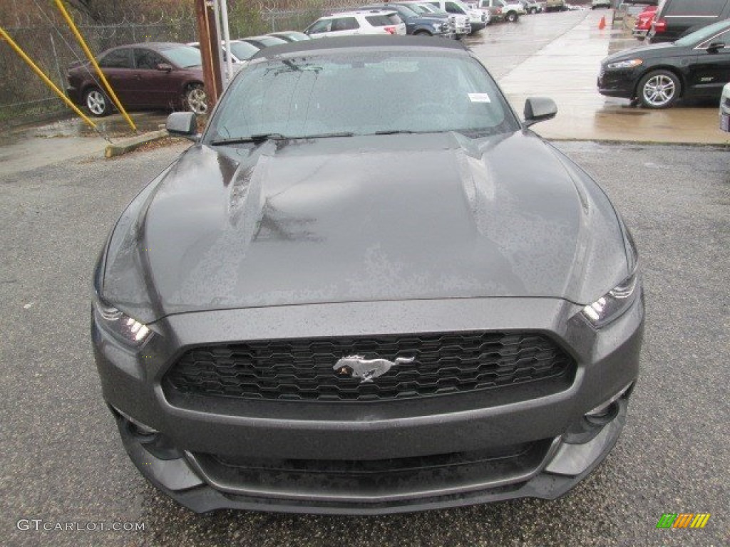 2015 Mustang V6 Convertible - Magnetic Metallic / Ebony photo #15