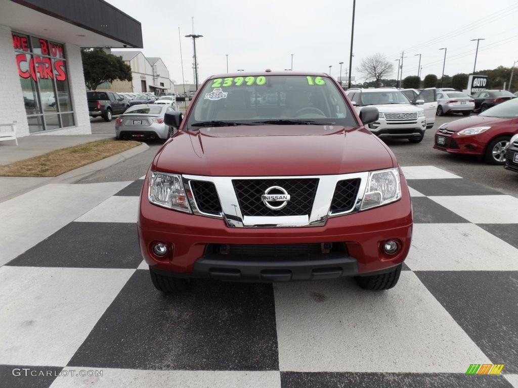 2016 Frontier SV Crew Cab - Lava Red / Beige photo #2