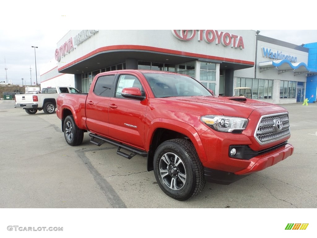 2016 Tacoma TRD Sport Double Cab 4x4 - Barcelona Red Metallic / Black photo #1