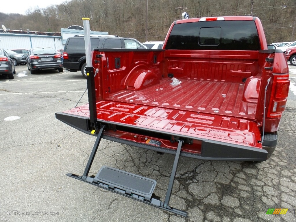 2016 F150 Lariat SuperCab 4x4 - Ruby Red / Black photo #7