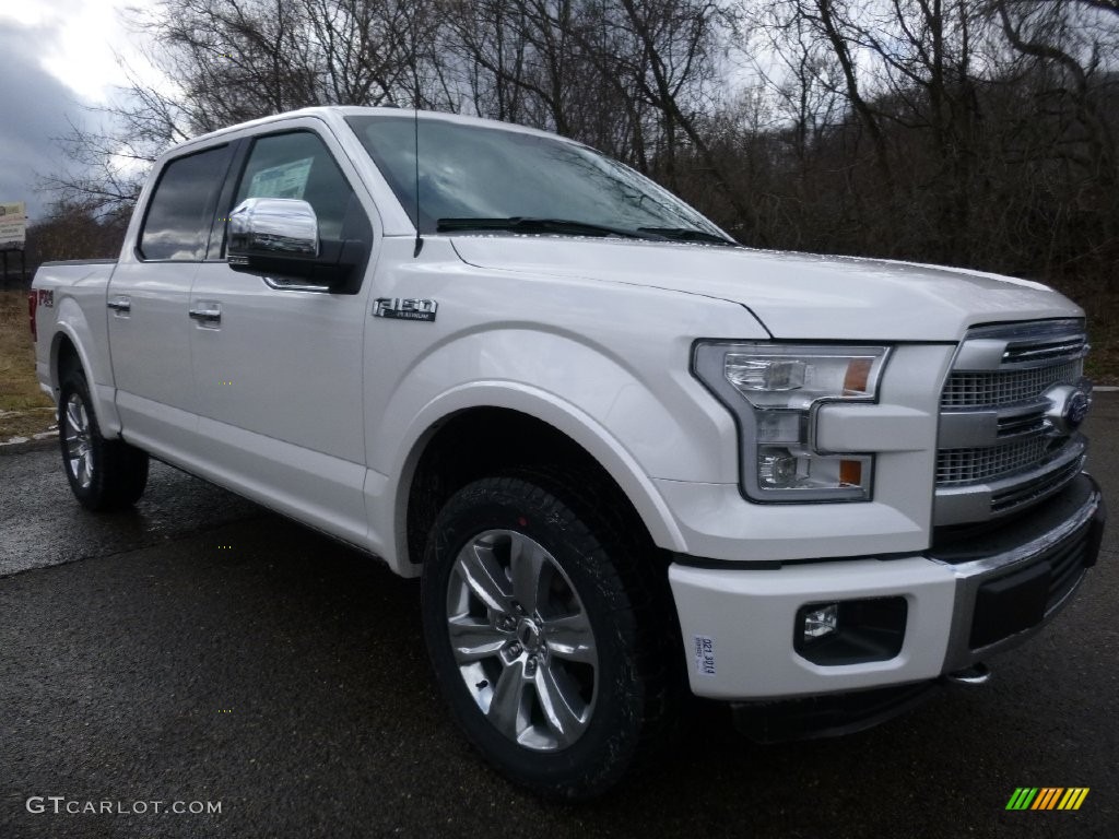 2016 F150 Platinum SuperCrew 4x4 - White Platinum / Platinum Black photo #8