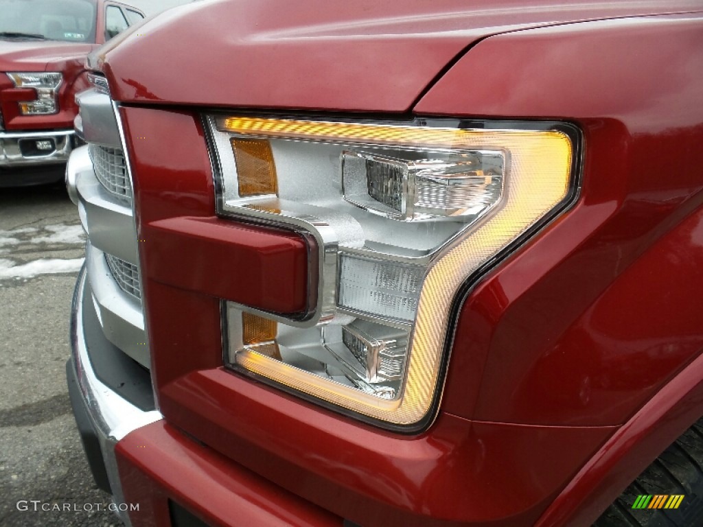 2016 F150 Platinum SuperCrew 4x4 - Ruby Red / Platinum Brunello photo #16