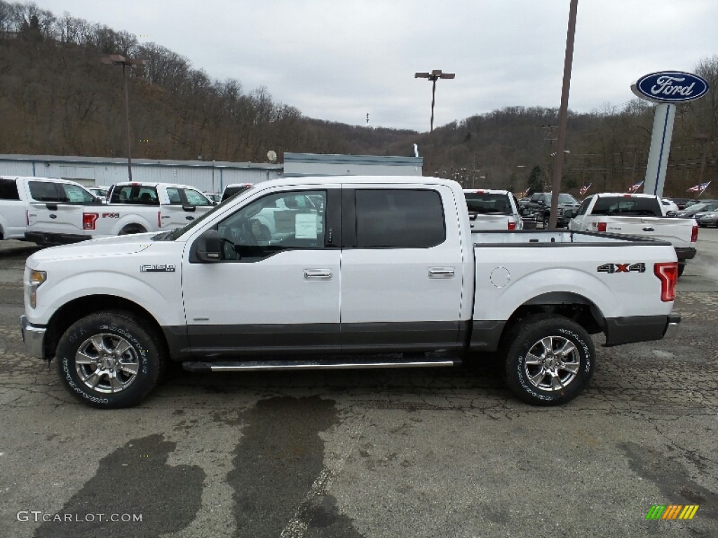 2016 F150 XLT SuperCrew 4x4 - Oxford White / Medium Earth Gray photo #1