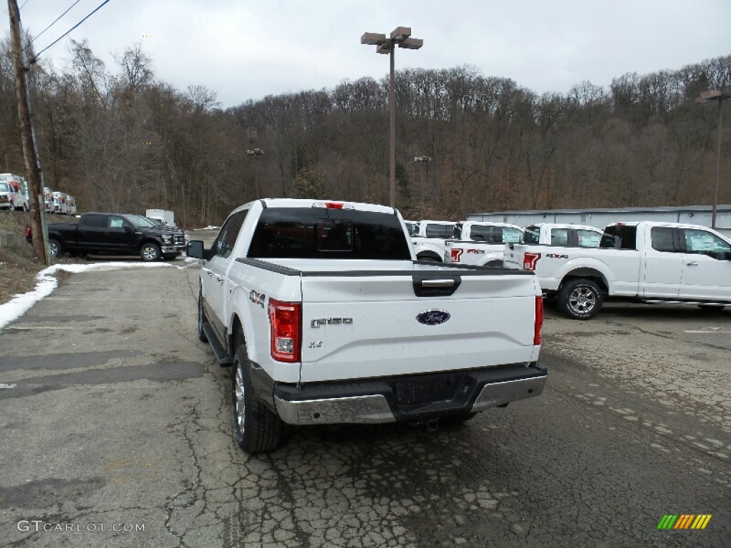 2016 F150 XLT SuperCrew 4x4 - Oxford White / Medium Earth Gray photo #3