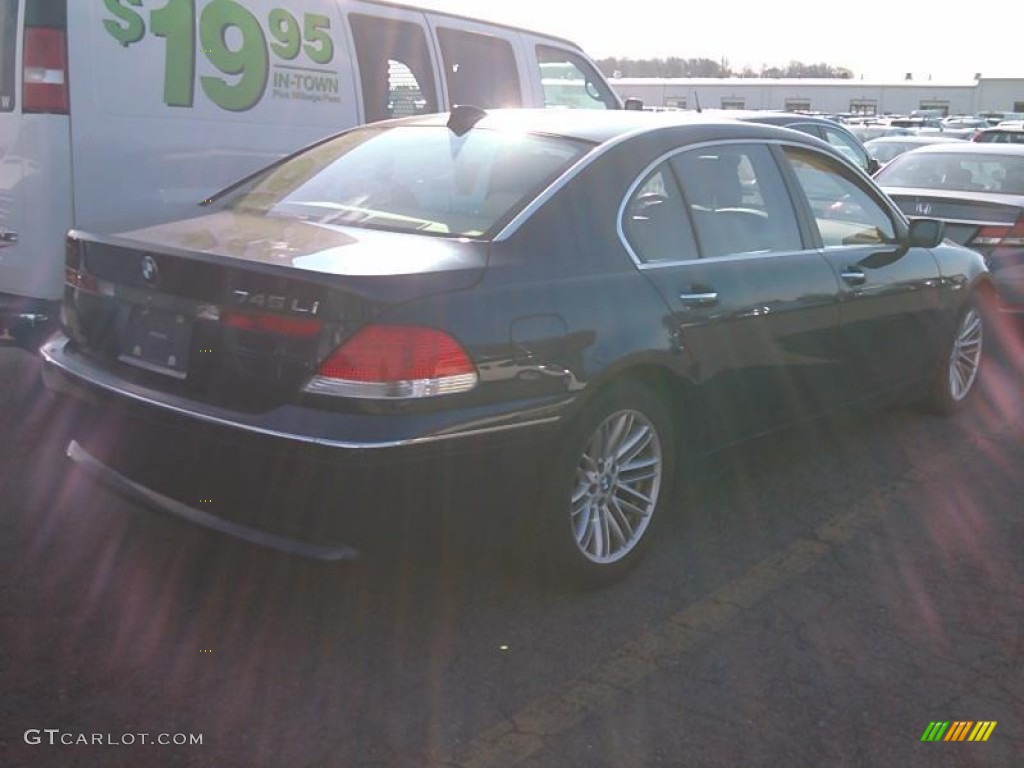 2005 7 Series 745Li Sedan - Orient Blue Metallic / Dark Beige/Beige III photo #2