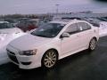 2009 Wicked White Satin Mitsubishi Lancer GTS  photo #1