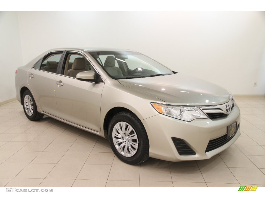 2014 Camry LE - Creme Brulee Metallic / Ivory photo #1