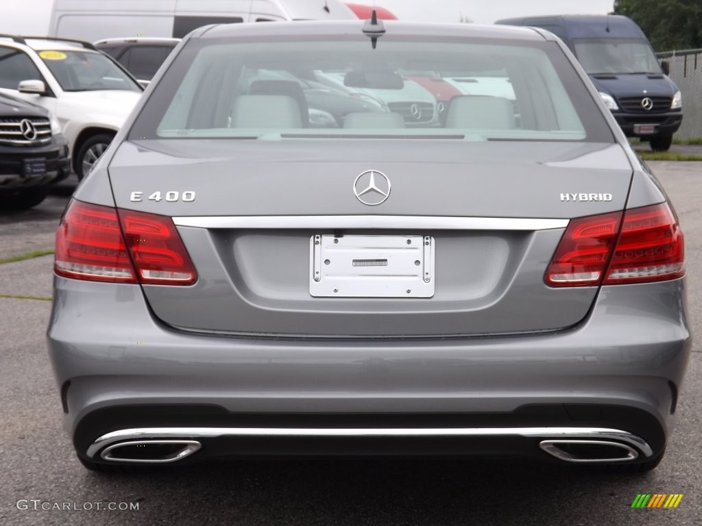 2014 E 400 Hybrid Sedan - Paladium Silver Metallic / Gray/Dark Gray photo #4