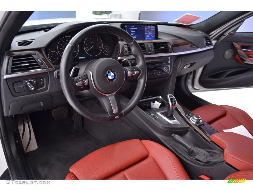 Coral Red/Black Interior 2013 BMW 3 Series 328i Sedan Photo #110393722