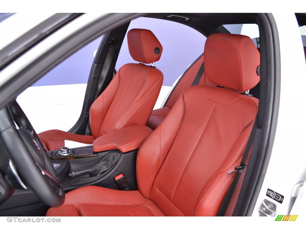 Coral Red/Black Interior 2013 BMW 3 Series 328i Sedan Photo #110393738