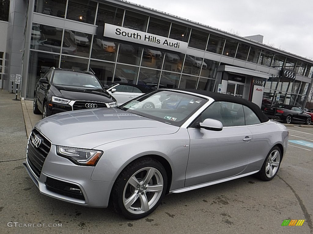 2016 A5 Premium quattro Convertible - Florett Silver Metallic / Black photo #2