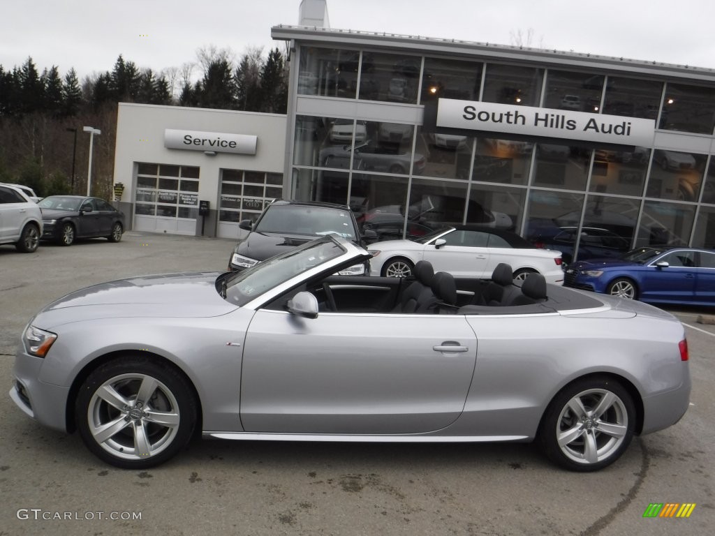 2016 A5 Premium quattro Convertible - Florett Silver Metallic / Black photo #3