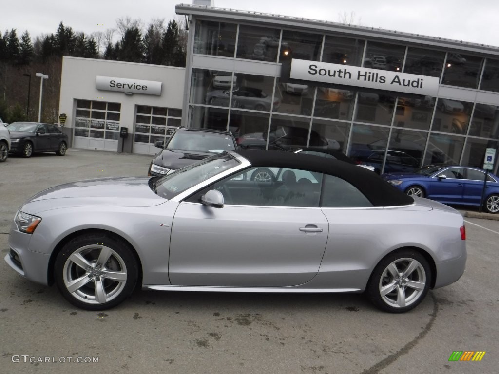 2016 A5 Premium quattro Convertible - Florett Silver Metallic / Black photo #4
