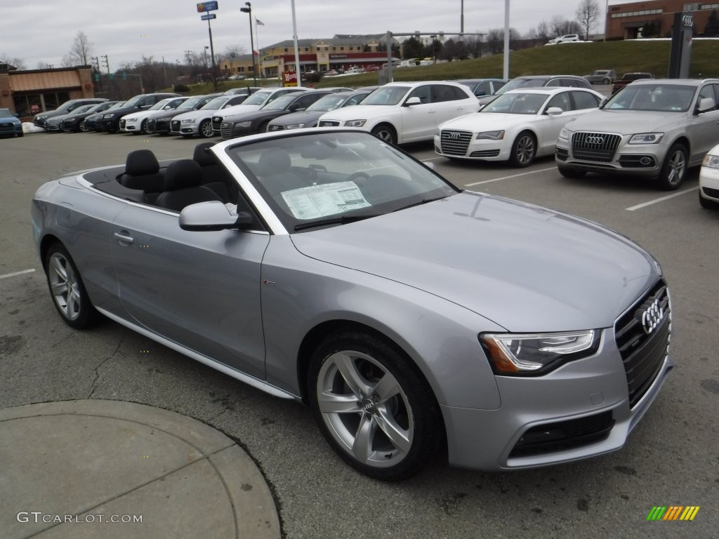 2016 A5 Premium quattro Convertible - Florett Silver Metallic / Black photo #7