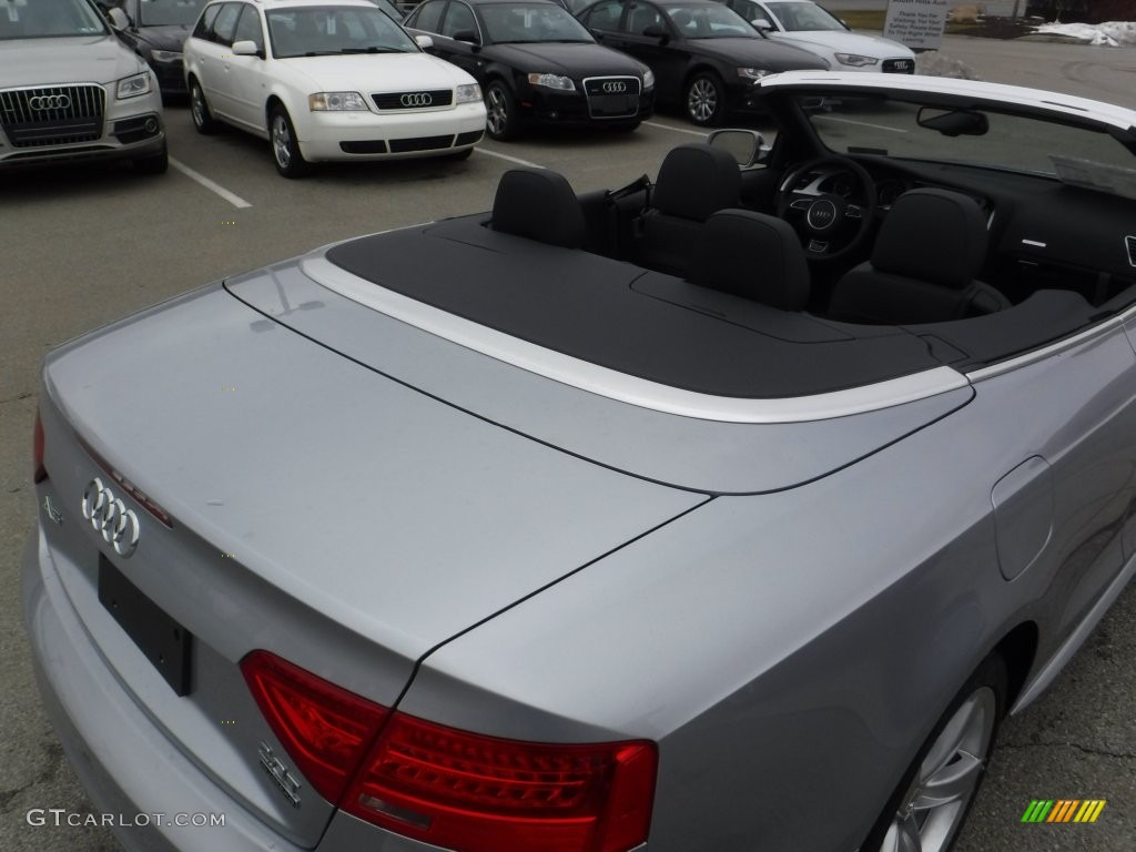 2016 A5 Premium quattro Convertible - Florett Silver Metallic / Black photo #8
