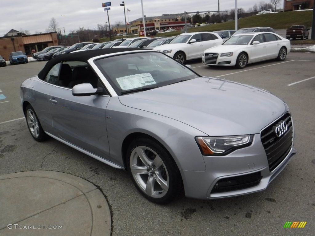 2016 A5 Premium quattro Convertible - Florett Silver Metallic / Black photo #13