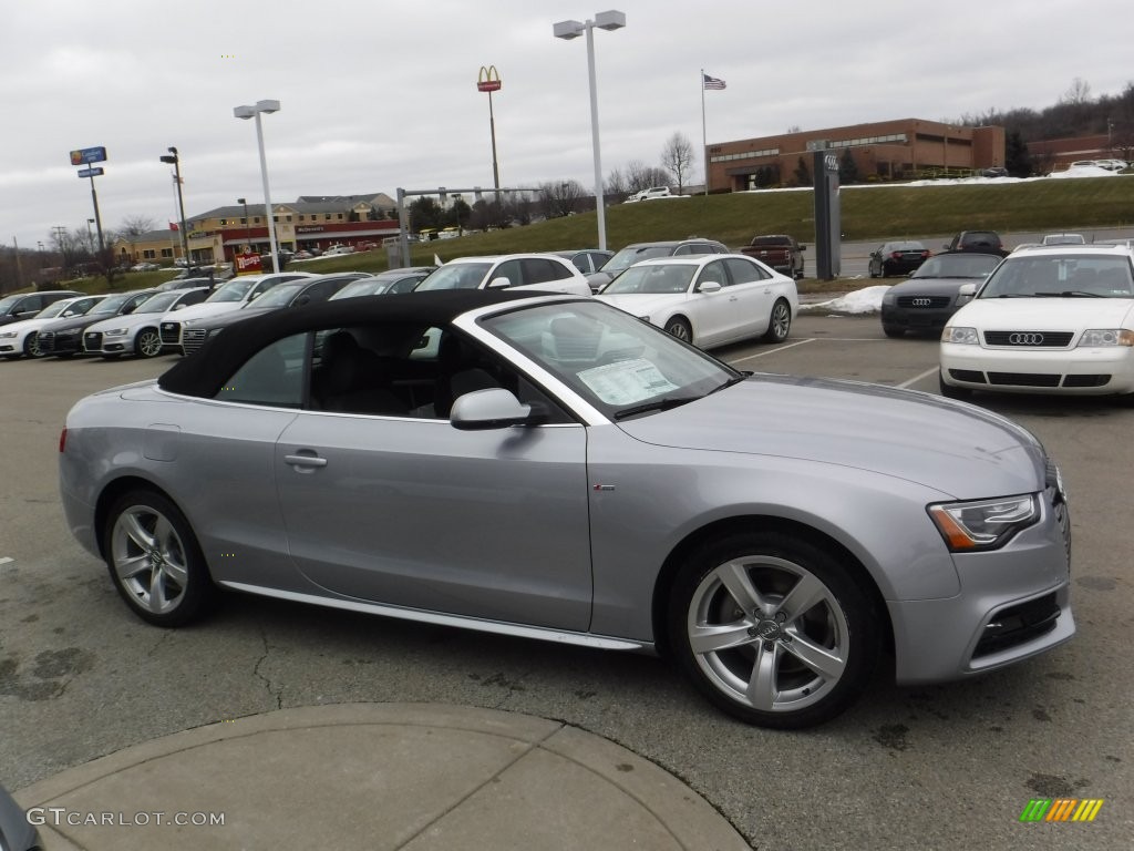 2016 A5 Premium quattro Convertible - Florett Silver Metallic / Black photo #14